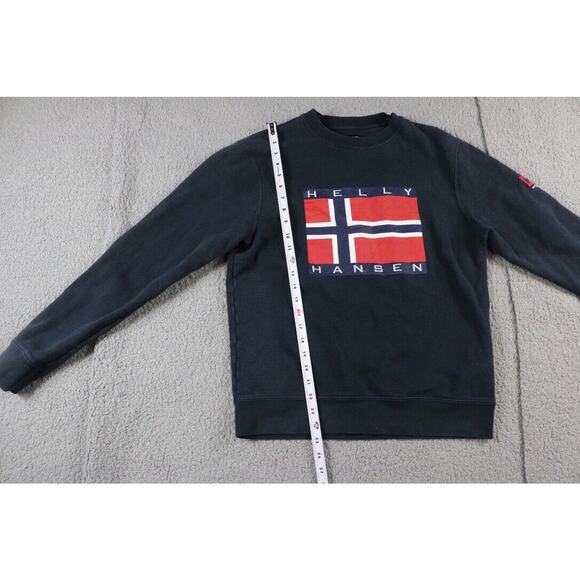 Sandro Paris x Helly Hansen Small Black Red Sweatshirt Pullover Graphic Print - Picture 7 of 11